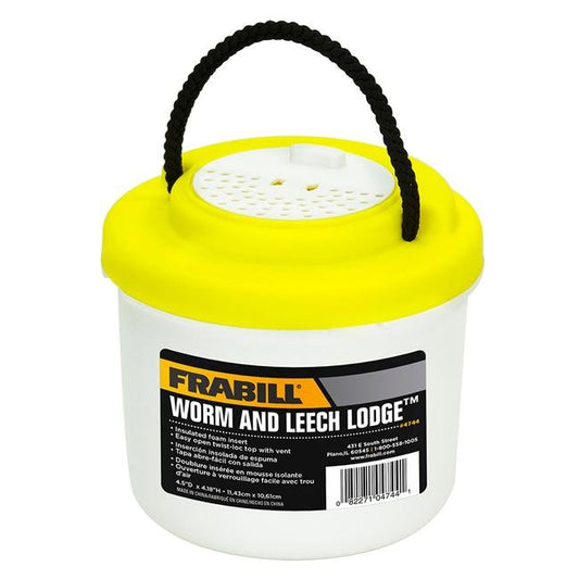 Frabill Small Worm & Leech Lodge - Fishing Bait Bucket (PMC4744)
