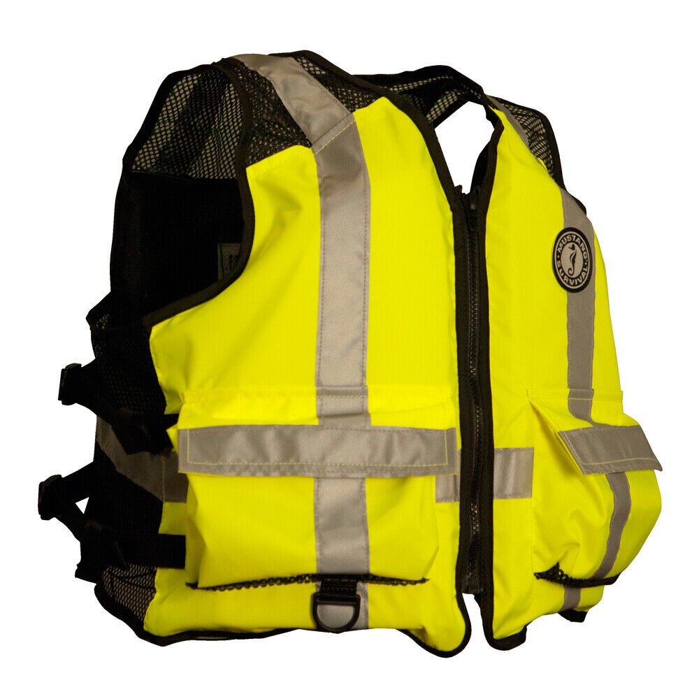 Mustang High Visibility Industrial Mesh Vest - XXL/XXXL