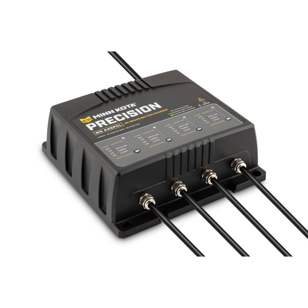 Minn Kota 1834401 MK-440PCL On-Board Precision Battery Charger - 4 Bank, 10 Amps