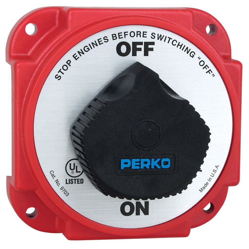 Perko Heavy Duty Battery Disconnect Switch w/ Alternator Field Disconnect