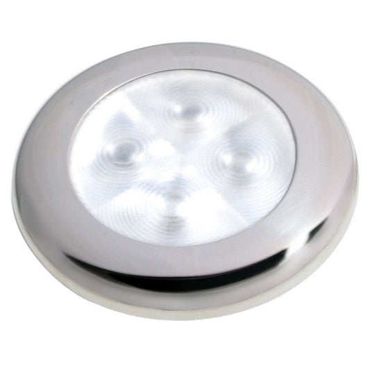 Hella Marine Slim LED 'Enhanced Brightness' Round Courtesy Lamp stainless
