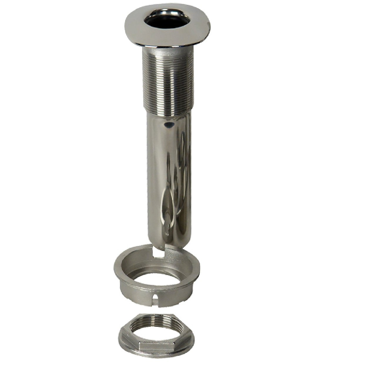 C.E. Smith 70 Series Screwless Flush Mount Rod Holder - 0 Degree - Stainless Steel - Cast Bottom - Black Liner - Boxed