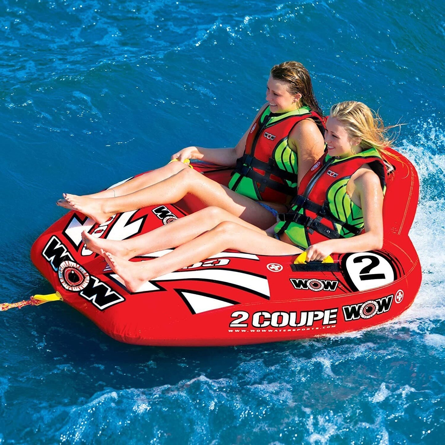 WOW Coupe Cockpit 2 Person Inflatable Towable Cockpit Tube for Boating,