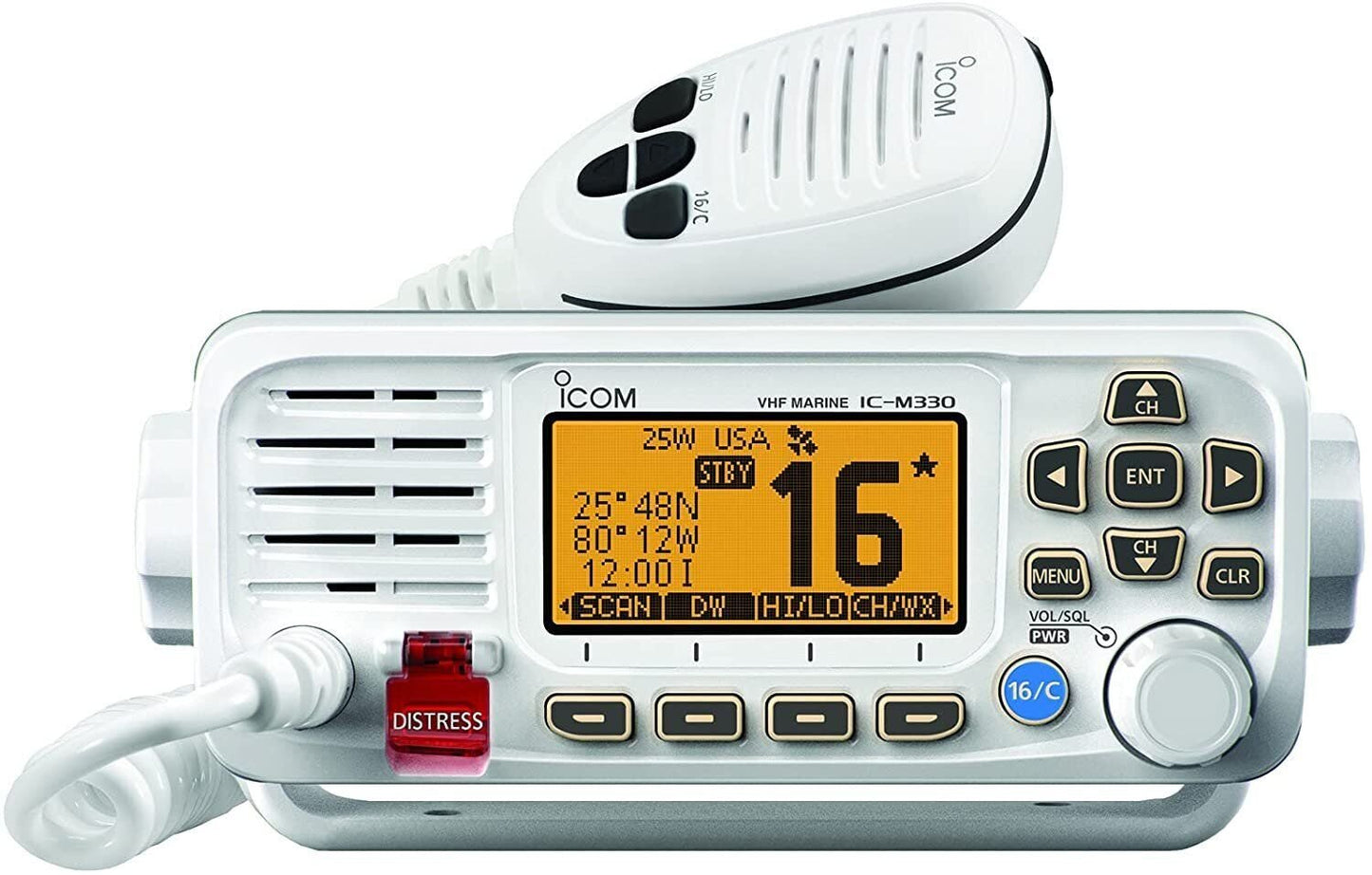ICOM M330 VHF Radio  VHF, Basic, Compact, White, Standard