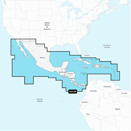 Navionics NASA010R - Central America & Caribbean -Boat Charts Navionics+