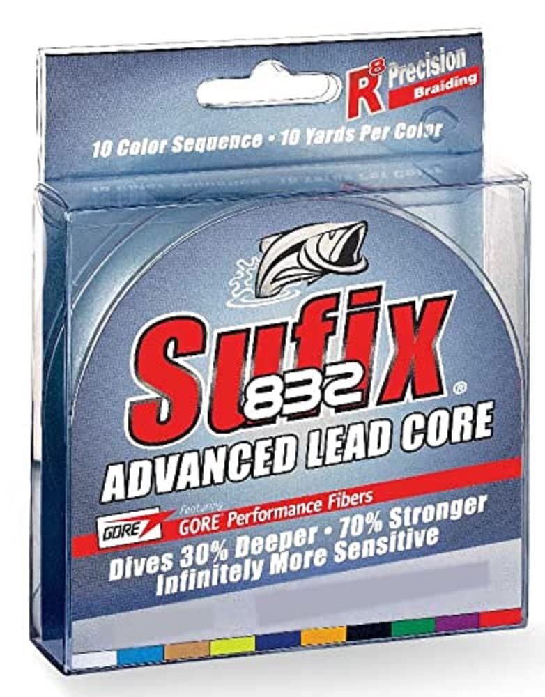 Sufix 832 Advanced Lead Core - 12lb - 10-Color Metered - 200 yds