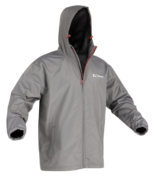 Onyx Essentials Men's Marine/Boat  Rain Jacket, Grey- XL