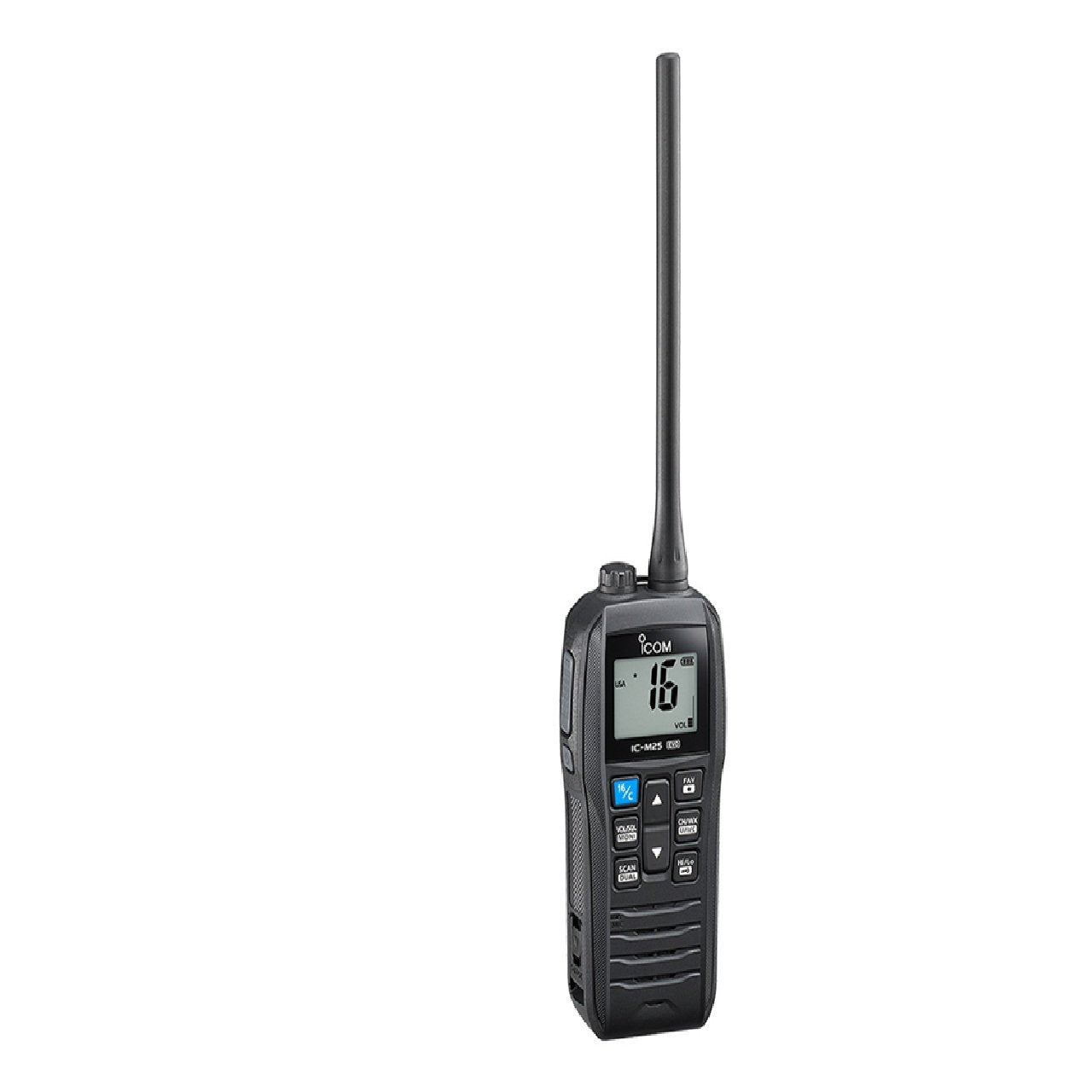 Icom M25 EVO Handheld VHF Marine Radio - Black