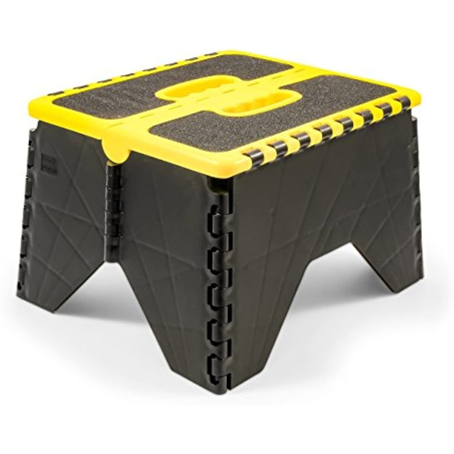 Camco 43637 Non Skid RV Folding Step Stool - Yellow/Black