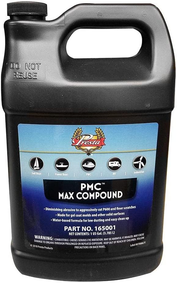 Presta Max Production Boat Rubbing Compound - 1 Gallon