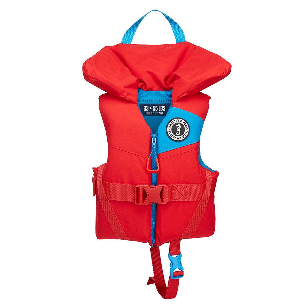 MUSTANG CHILD LIL' LEGENDS FOAM VEST IMPERIAL RED