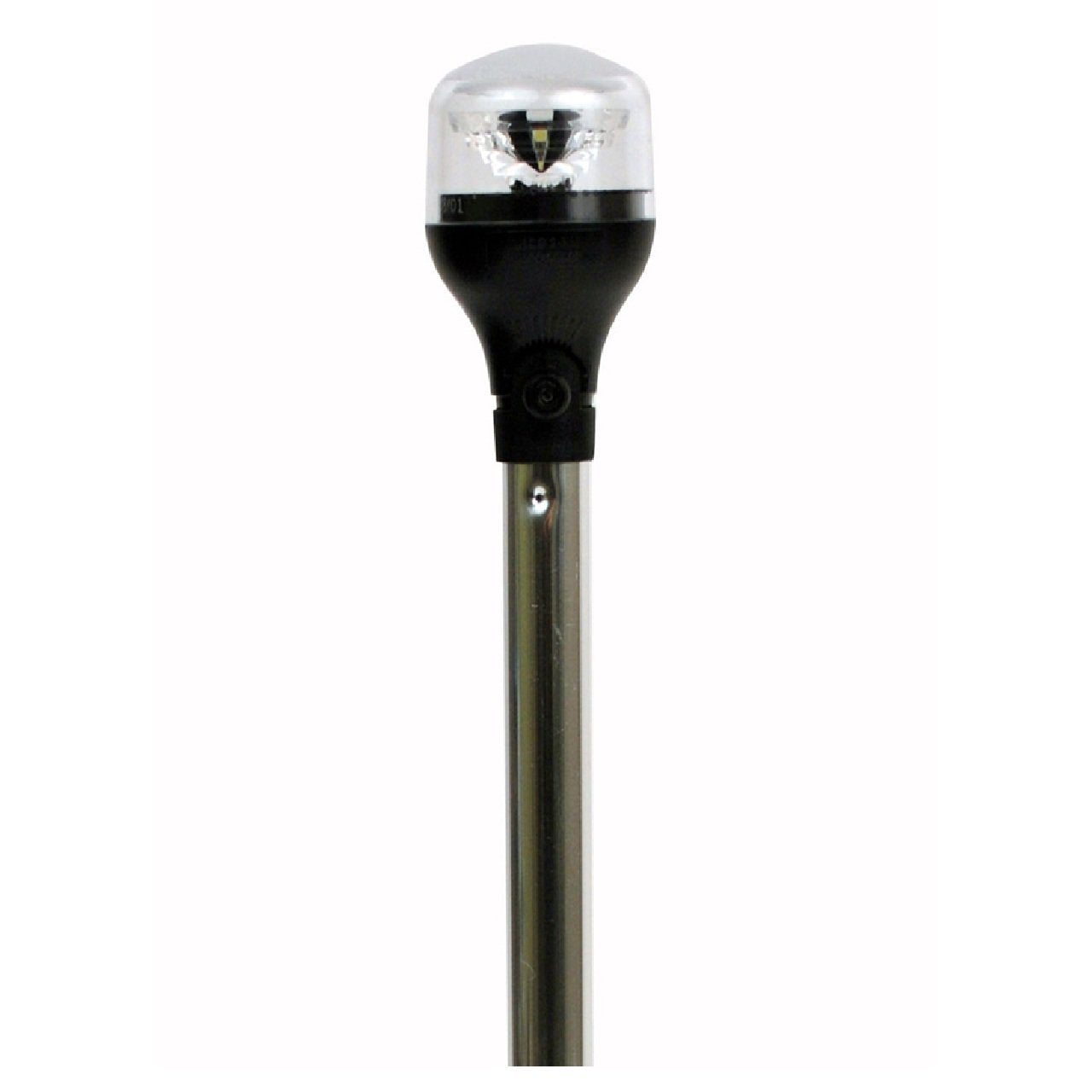 Attwood LightArmor Boat Light - 20" AL Pole - Black Vertical Composite Base w/Adapter