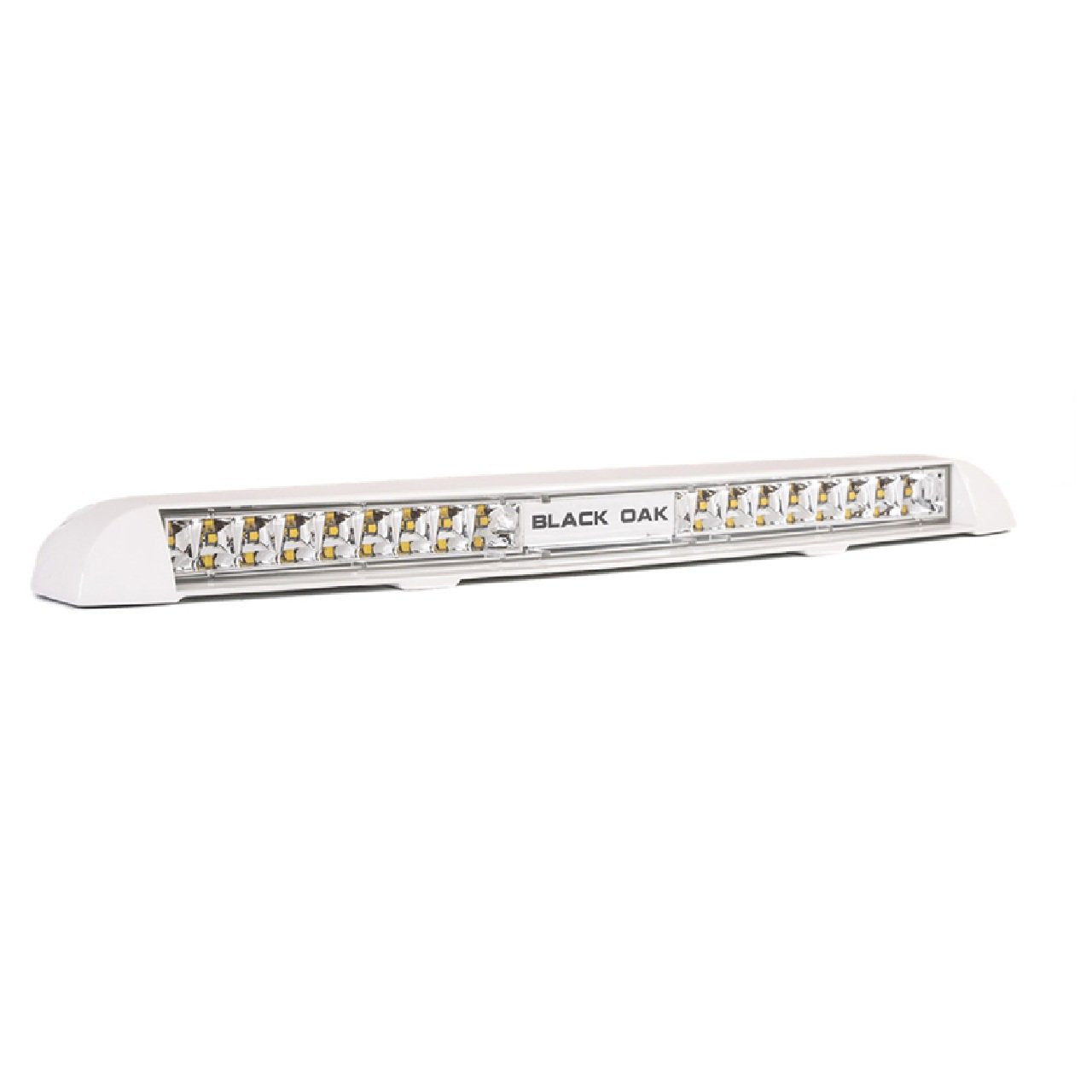 Black Oak Low Profile Marine Bar Boat Light- Flood - White