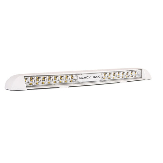 Black Oak Low Profile Marine Bar Boat Light- Flood - White