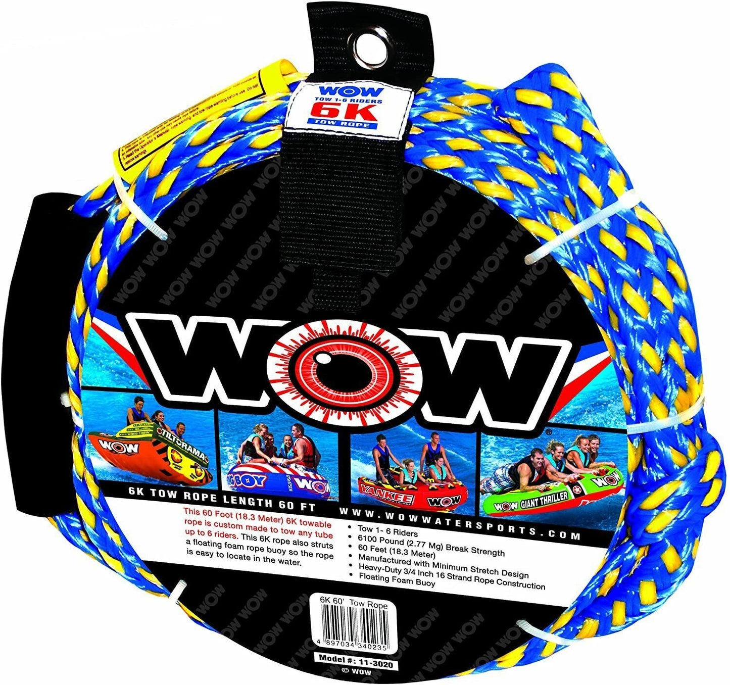 WOW World of Watersports 4k 60 ft. Tow Rope