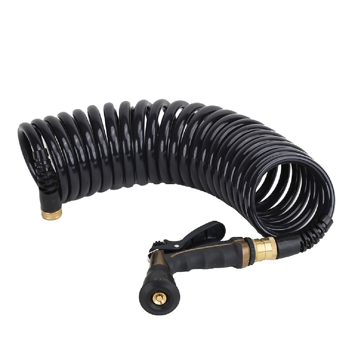 Hosecoil Commercial Pilot PRO 25' Hose Kit with Boat Bumper Nozzle (2 Pack)