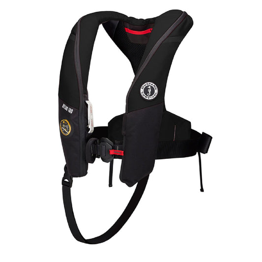 Mustang Atlas 190 DLX Open Ocean Inflatable PFD-Black