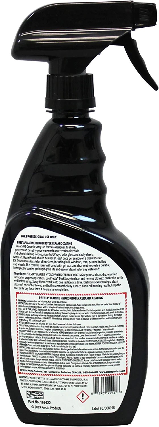 Presta HydroProtek Ceramic Coating - Protectant for Boats & RVs / High Gloss