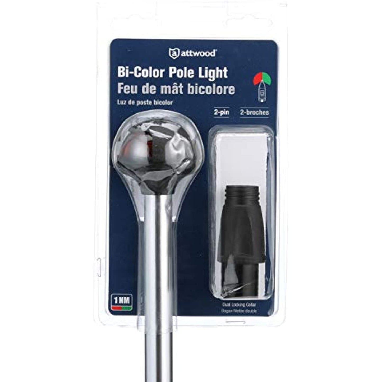 Attwood Boat Navigation Light PULSAR BICOLOR 14" Straight