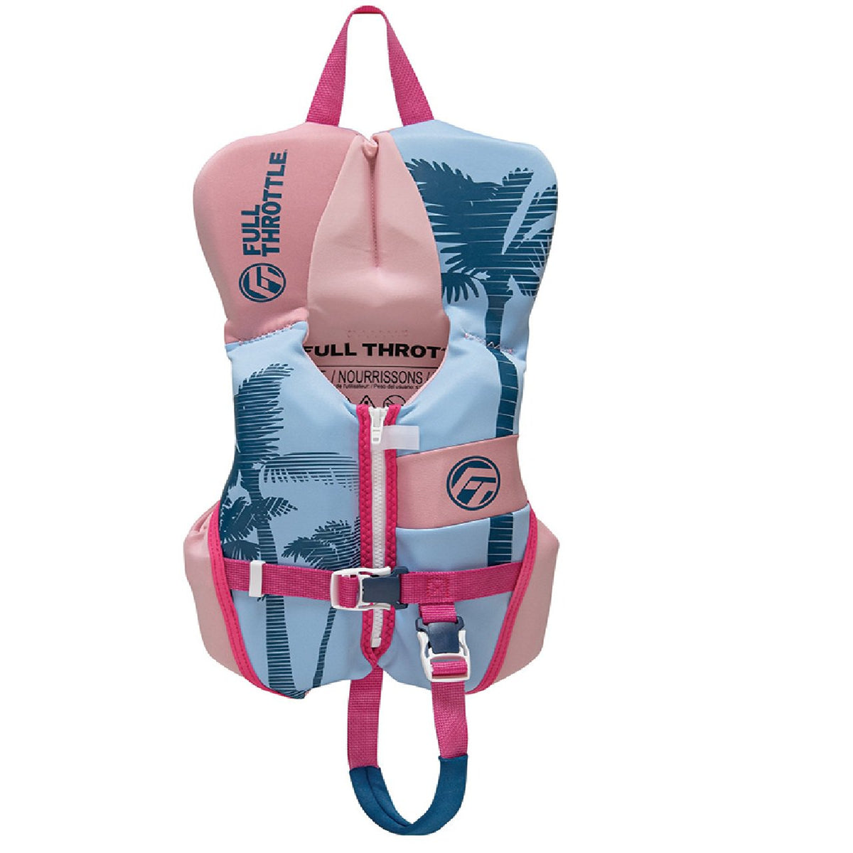 Full Throttle Infant Rapid-Dry Flex-Back PFD Life Jacket - Pink