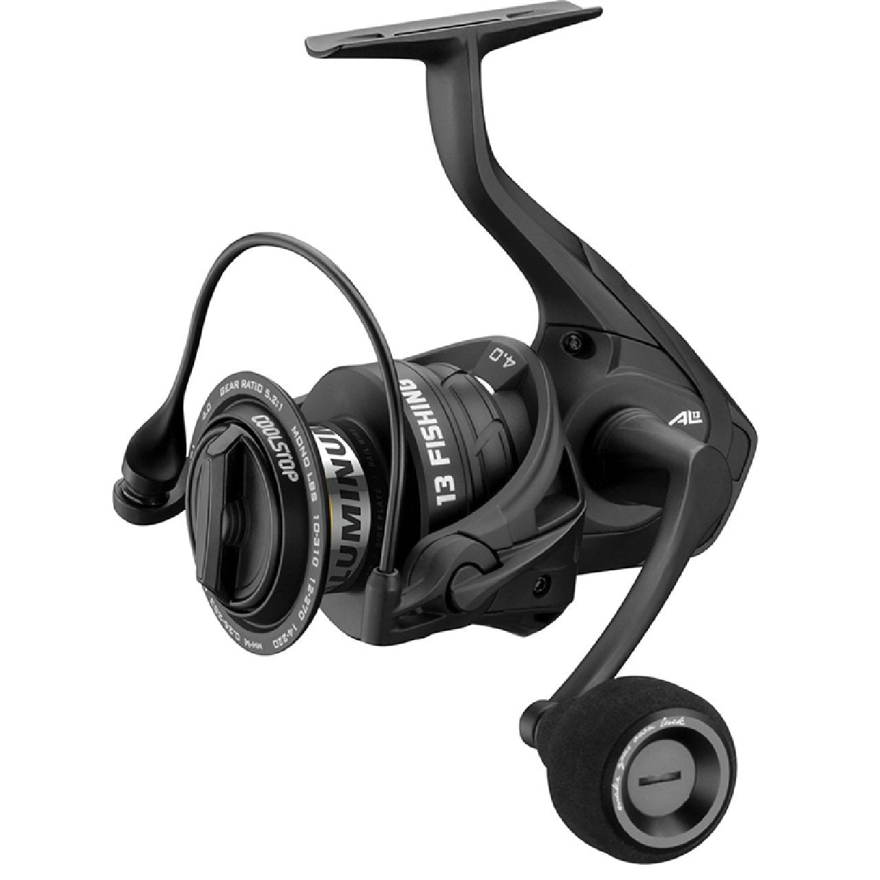 13 FISHING - AL13 Spinning Fishing Reel - 6.2:1 Ratio - 6.0 Size (Salt) - Black