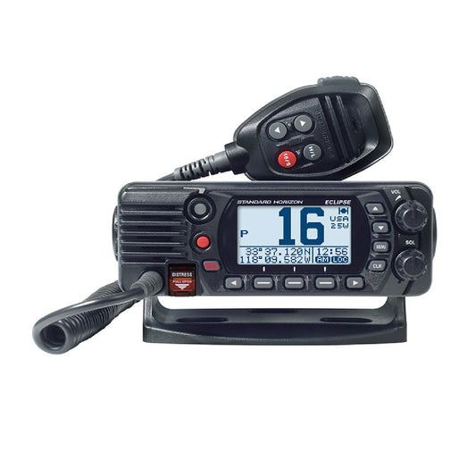 Standard Horizon GX1410B Eclipse Series 25W Fixed Mount VHF Marine Radio-Black