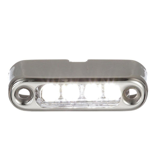 Attwood White LED Micro Boat Light w/Stainless Steel Bezel & Vertical Mount