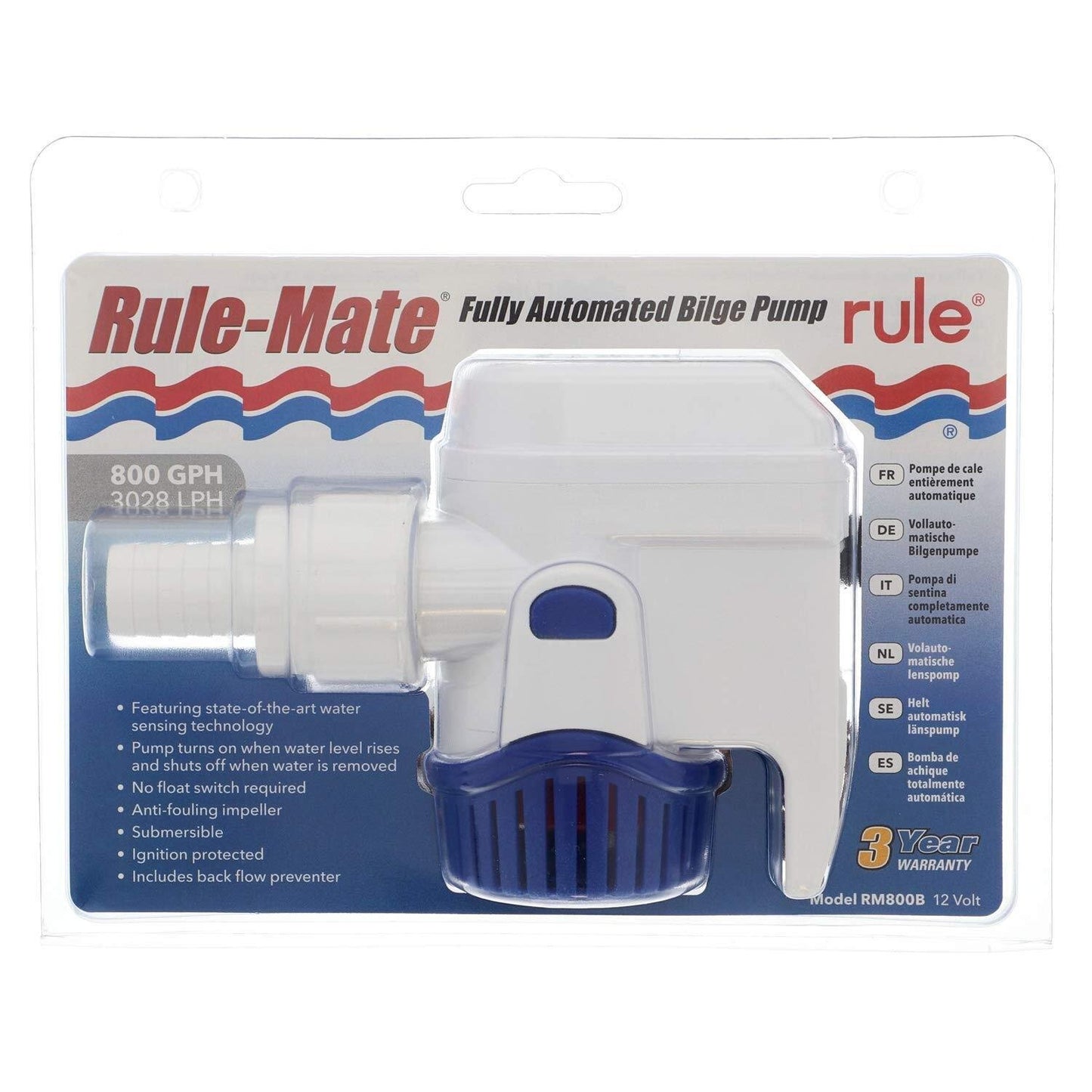 Rule Rule-Mate® 800 Fully Automated Bilge Pump - 12V