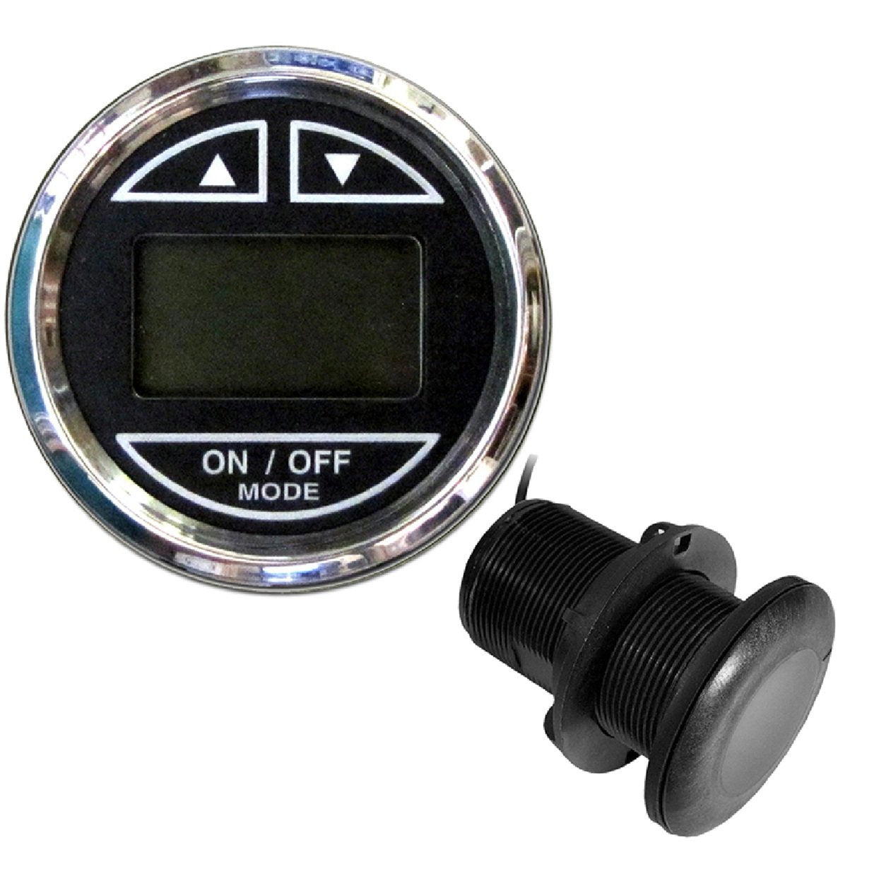 Faria Chesapeake Black 2" Depth Sounder w/Thru-Hull Transducer