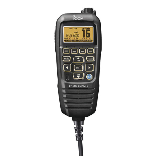 Icom HM195 CommandMic™ IV w/Yellow BlackLit LCD - Black