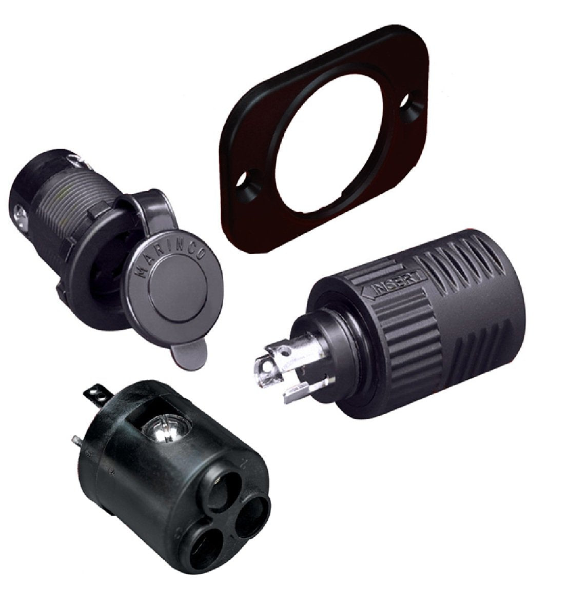 Marinco ConnectPro® Charging/Trolling Receptacle, Plug, Adapter