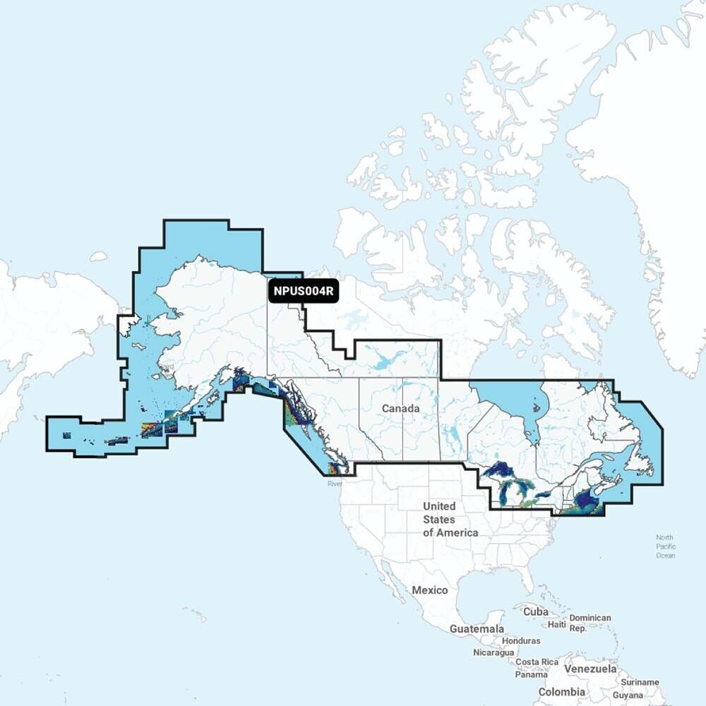 Navionics 010-C1367-40 Platinum Plus NPUS004R Canada & Alaska Map