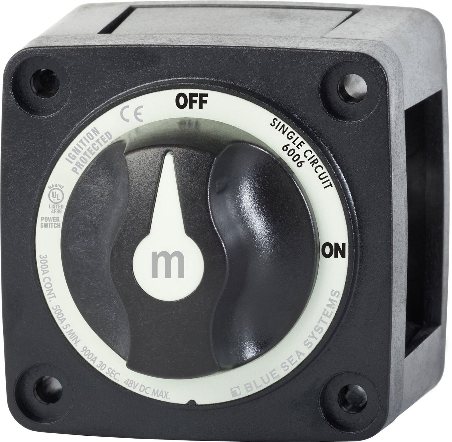 Blue Sea 6006200 Battery Switch Mini ON/OFF - Black