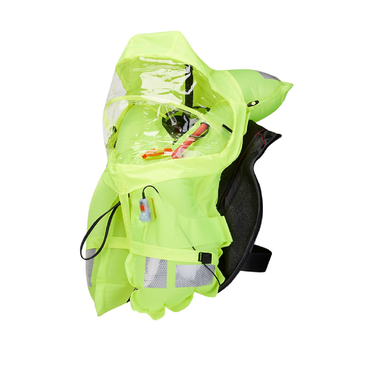 Mustang Atlas 190 DLX Open Ocean Inflatable PFD- Red/Black