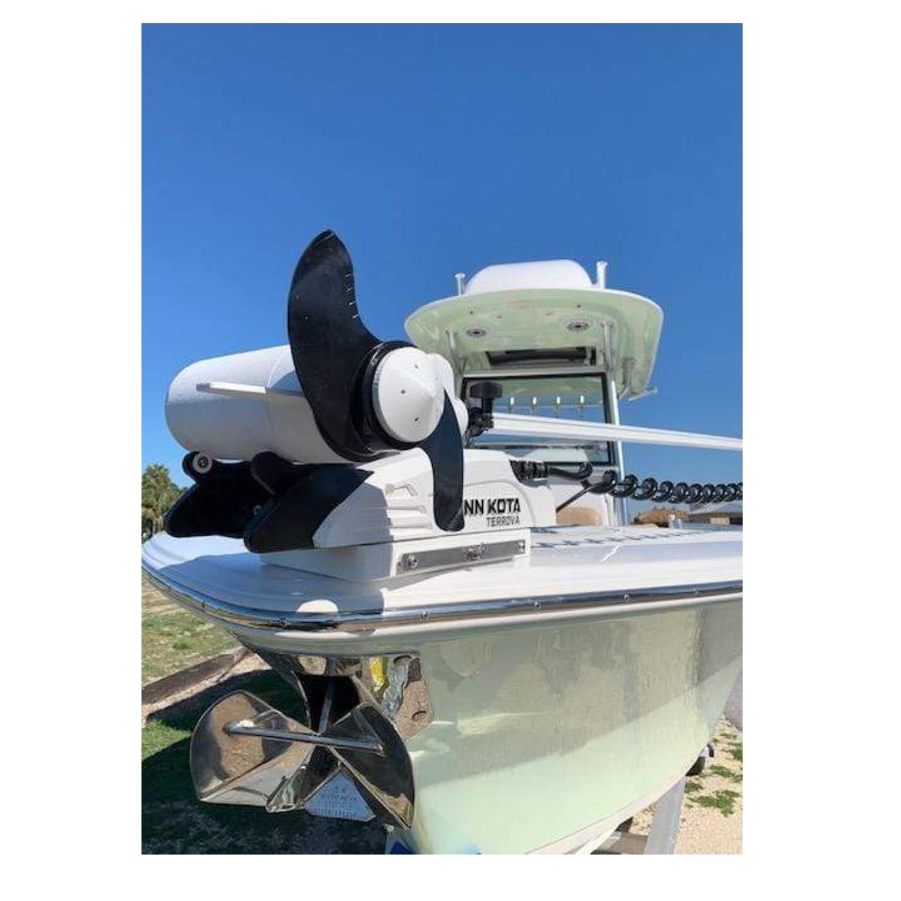 TH Marine G-Force Eliminator White Prop Nut For Minn Kota