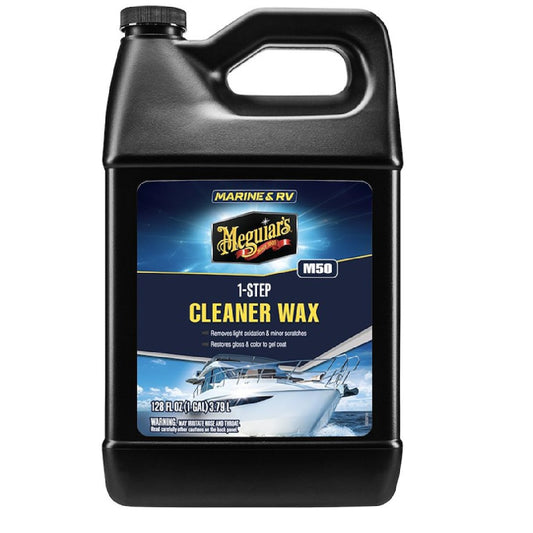 Meguiar's #50 Boat/RV One Step Cleaner Wax - Liquid 1 Gallon (M5001)