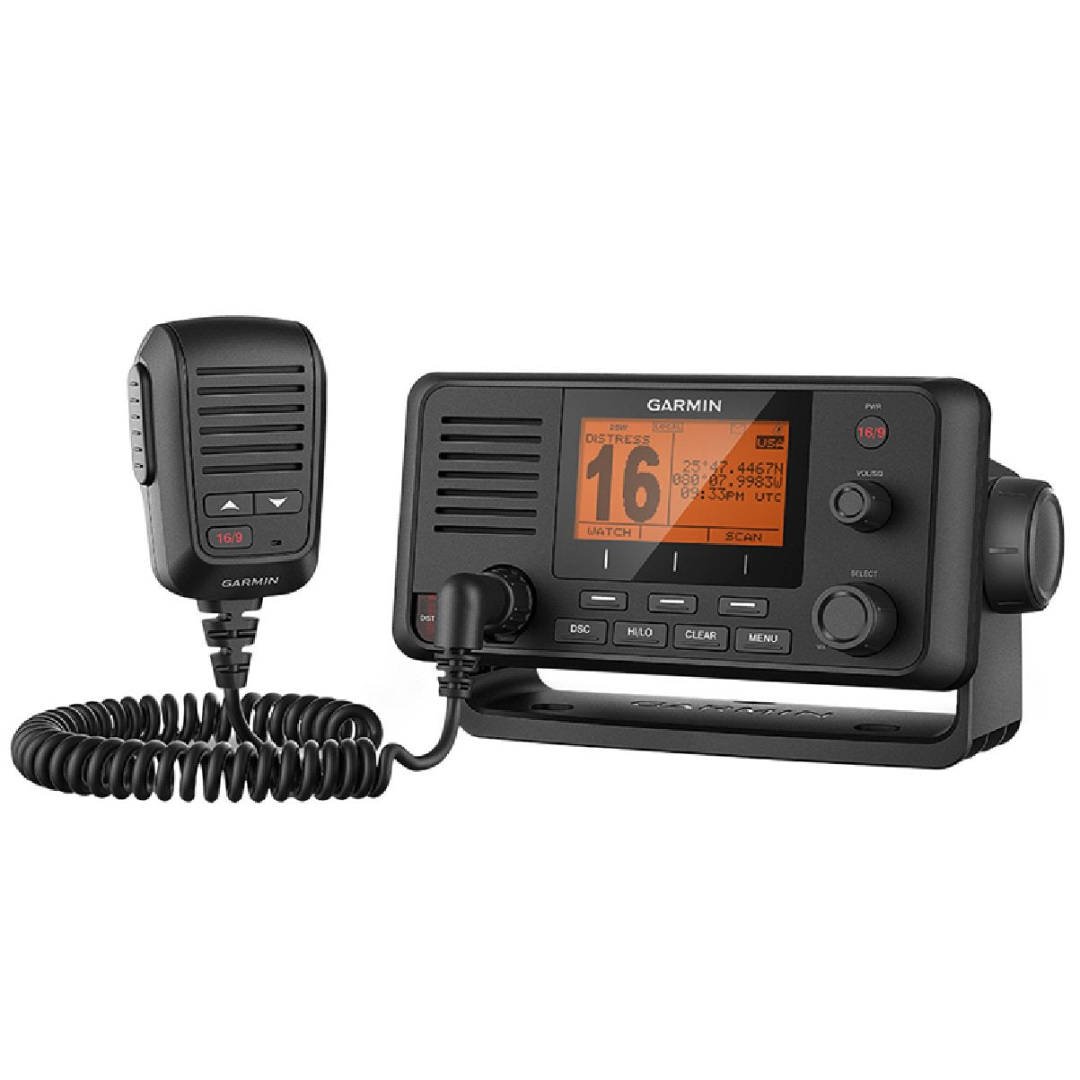 Garmin VHF 215 Marine Radio with DSC, 25W Transmit Power, Built-in GPS
