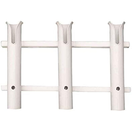 TACO 3-Rod Poly Rod Rack | Fishing Rod Holder White