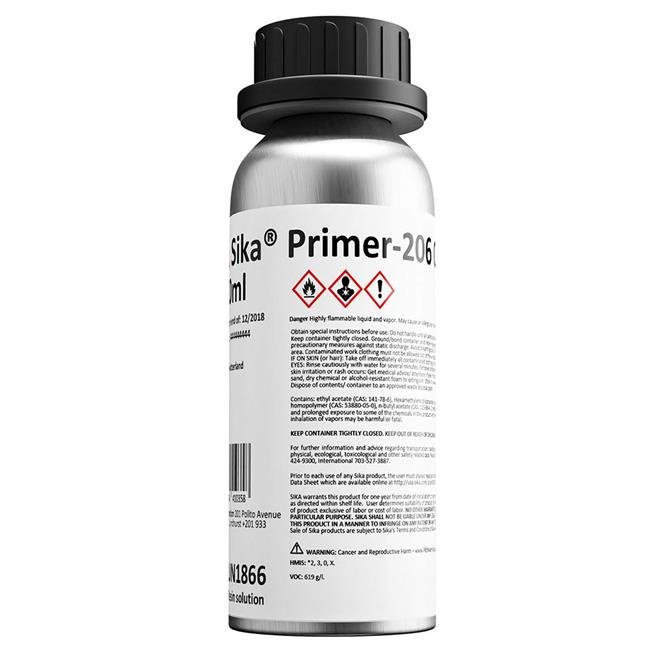 Sika 122775 1 Litre 206 G Plus P Bottle Primer for Boat, Black