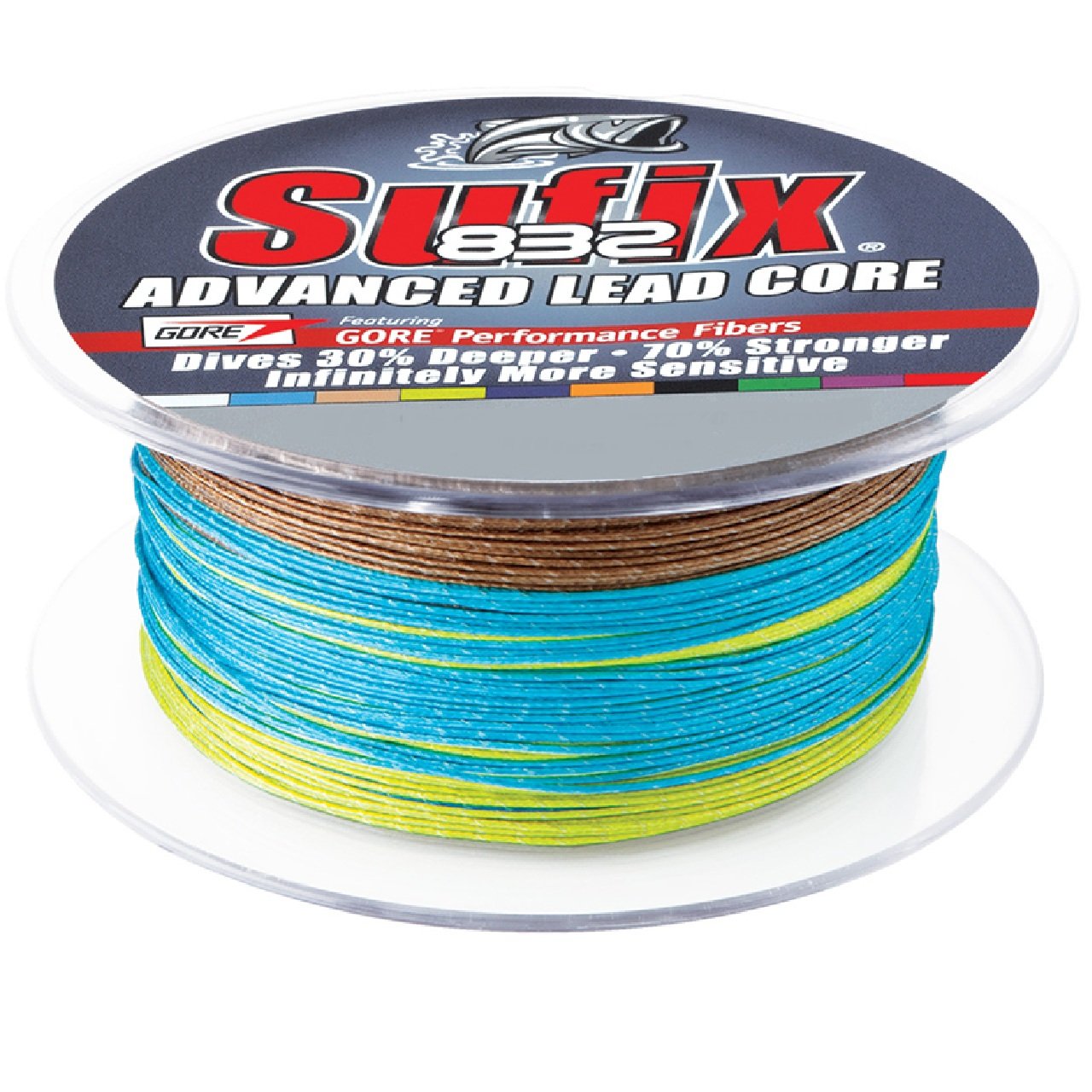 Sufix 832 Advanced Lead Core - 12lb - 10-Color Metered - 200 yds