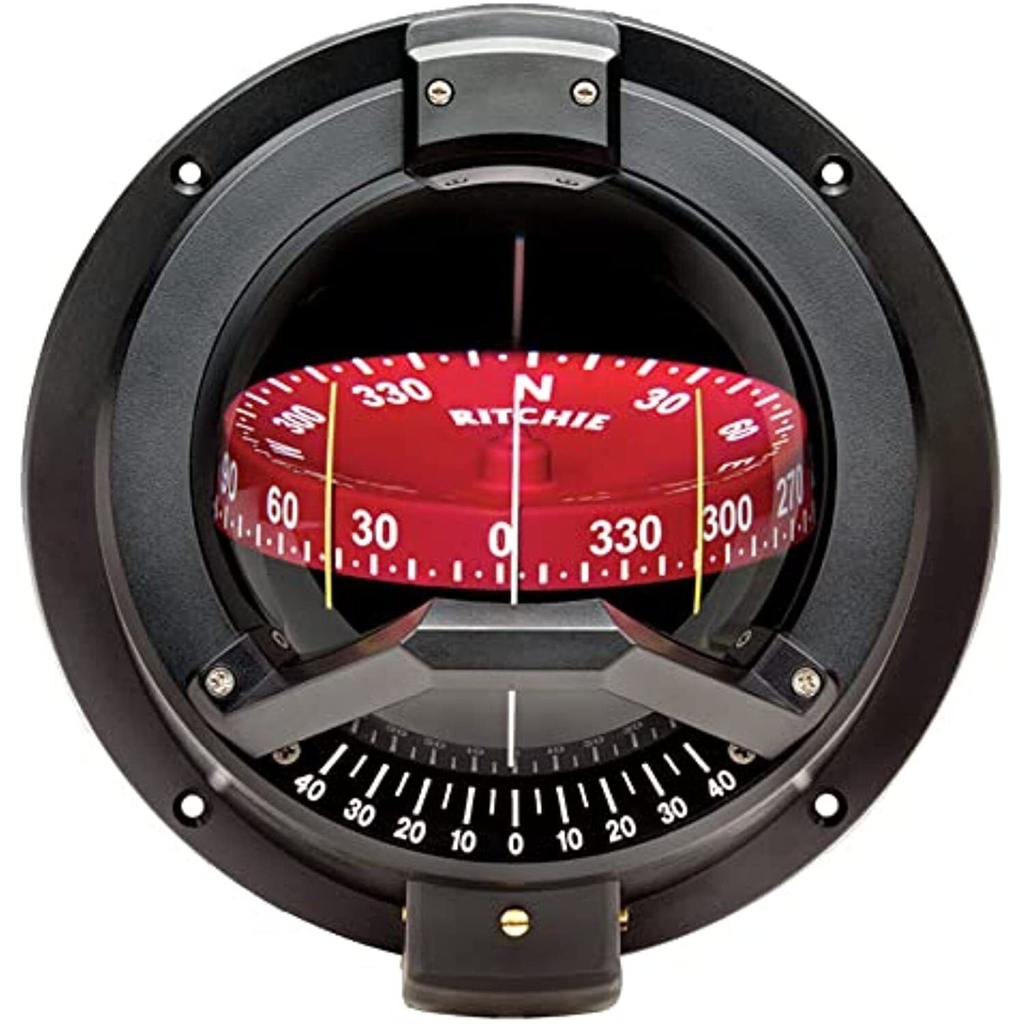 Ritchie BN-202 Navigator Compass - Bulkhead Mount - Black