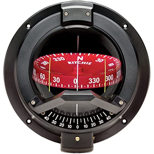 Ritchie BN-202 Navigator Compass - Bulkhead Mount - Black