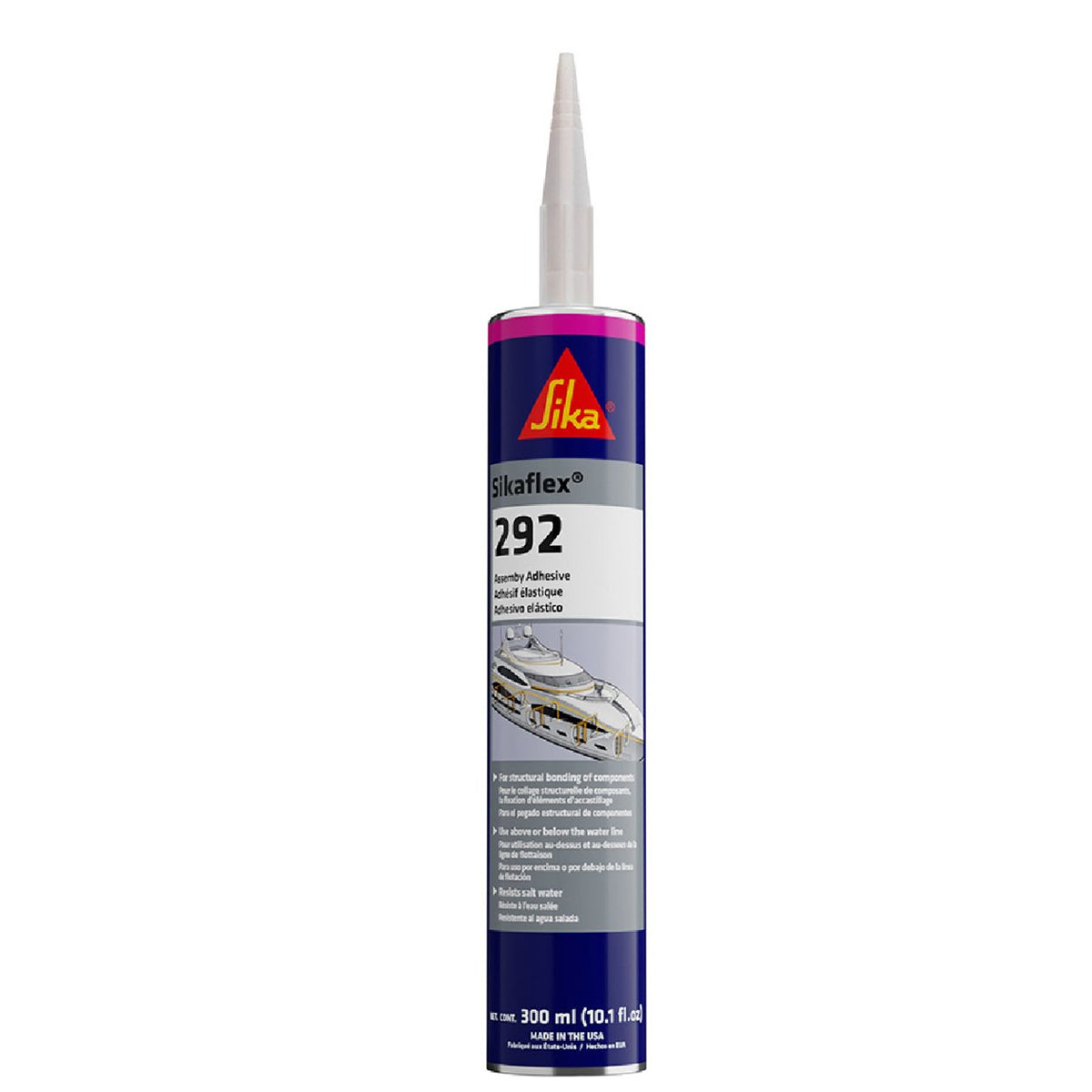 Sika Sikaflex®-292 White Marine Adhesive- 10oz Tube w/Nozzle