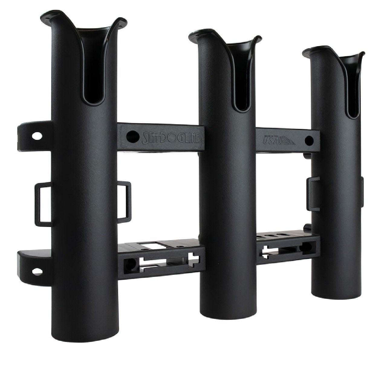 Sea-Dog Triple Threat Three Fishing Pole Rod Holder - Black