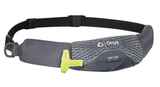 Onyx M-16 Manual Inflatable Belt Pack (PFD) - Grey
