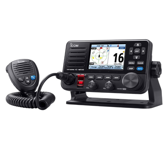 ICOM M510 Plus EVO AIS VHF Marine Radio w/ AIS/ NMEA 2000™/ WLAN Function