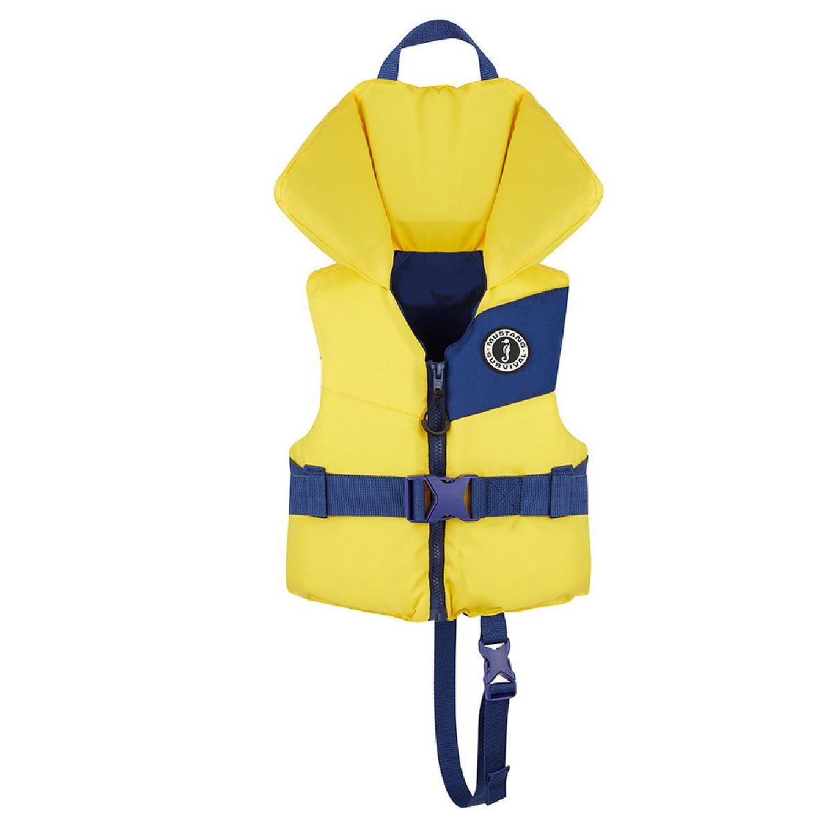 Mustang Lil' Legends Infant PFD Foam Vest - Yellow/Navy up to 33lb