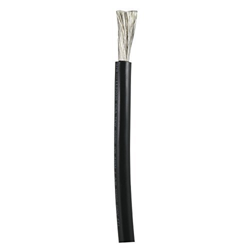 Ancor 112005 Marine Grade Electrical Tinned Copper Battery Cable (6-Gauge, Black, 50-Feet)
