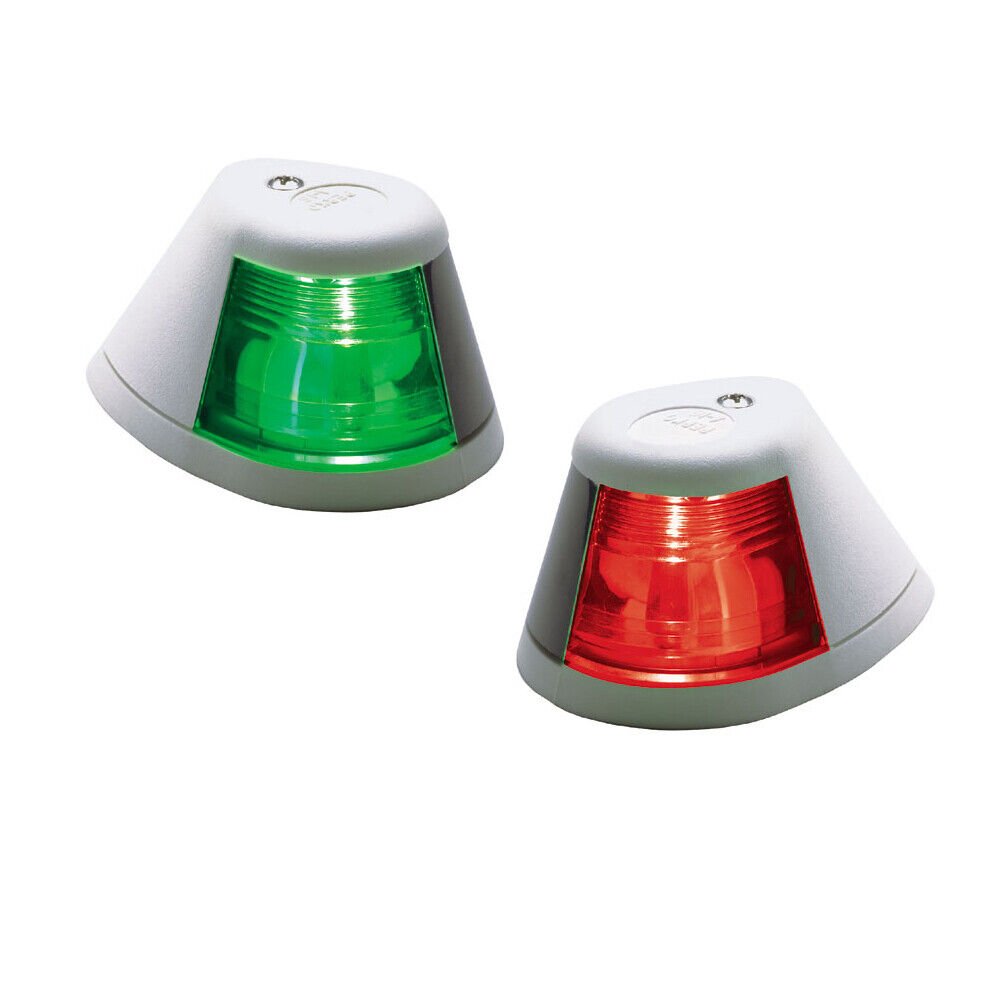 Perko 12V Navigation Side Lights - Pair - Horizontal Mount - White