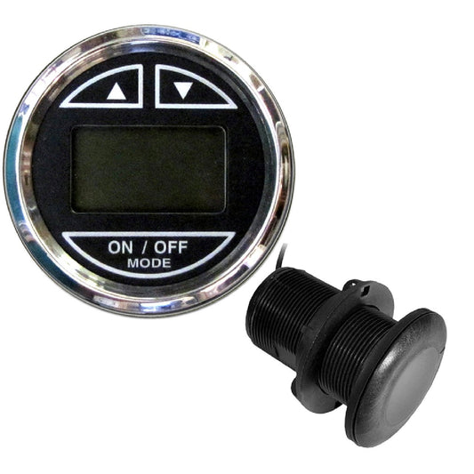 Faria Chesapeake Black 2" Depth Sounder w/Thru-Hull Transducer